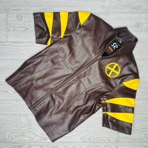 Sour rock Beast X Men Last Stand Hank faux Leather jacket xs cosplay / halloween